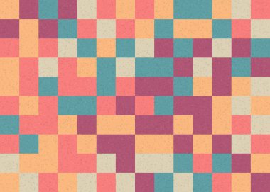 Soyut Geometrik Desen üretken hesaplama sanatı çizimi 