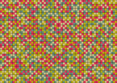 Soyut Geometrik Desen üretken hesaplama sanatı çizimi  