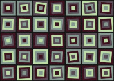 Soyut Geometrik Desen üretken hesaplama sanatı çizimi  