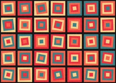 Soyut Geometrik Desen üretken hesaplama sanatı çizimi  