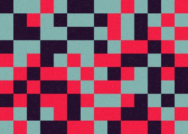 Soyut Geometrik Desen üretken hesaplama sanatı çizimi  