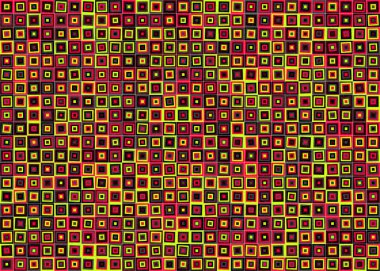 Soyut Geometrik Desen üretken hesaplama sanatı çizimi  