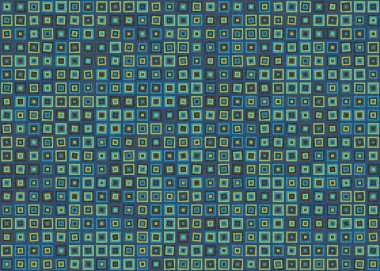 Soyut Geometrik Desen üretken hesaplama sanatı çizimi  