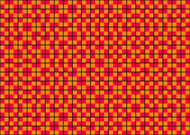 Soyut Geometrik Desen üretken hesaplama sanatı çizimi  