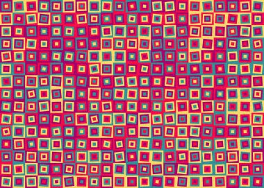 Soyut Geometrik Desen Üretken hesaplama sanatı, vektör illüstrasyonu