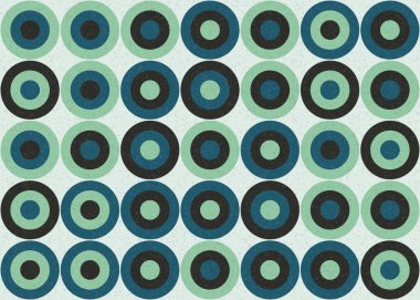 Soyut Geometrik Desen üretken hesaplama sanatı çizimi 