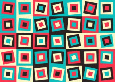 Soyut Geometrik Desen üretken hesaplama sanatı çizimi  