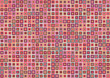 Soyut Geometrik Desen üretken hesaplama sanatı çizimi  