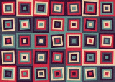 Soyut Geometrik Desen üretken hesaplama sanatı çizimi  