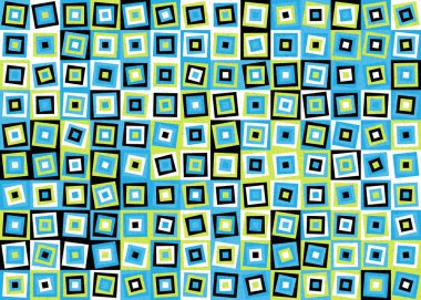 Soyut Geometrik Desen üretken hesaplama sanatı çizimi  