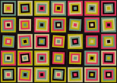 Soyut Geometrik Desen üretken hesaplama sanatı çizimi  