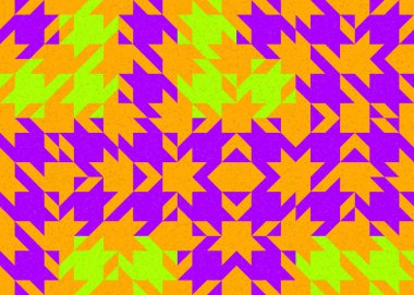 Soyut Geometrik Desen üretken hesaplama sanatı çizimi  