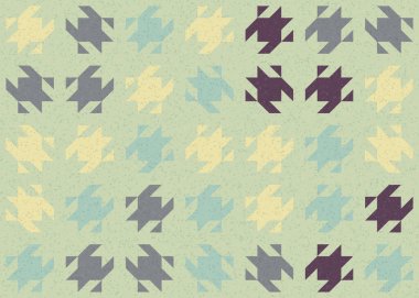 Soyut Geometrik Desen üretken hesaplama sanatı çizimi  