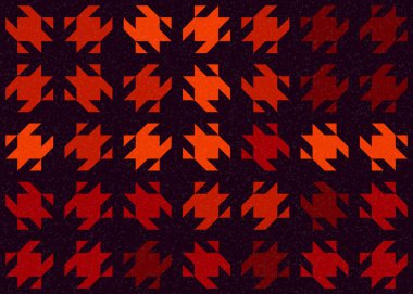 Soyut Geometrik Desen üretken hesaplama sanatı çizimi  