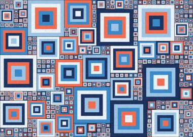 Soyut renk geometrik şekillendirilebilir kalıplı hesaplanabilir hesaplama sanatı illüstrasyonu, baskılar, web sayfaları, şablonlar, posterler ve arkaplan için tasarım ögesi 