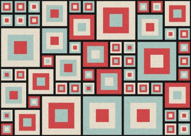 Soyut Geometrik Desen Üretken hesaplama sanatı, vektör illüstrasyonu