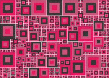 Soyut Geometrik Desen Üretken hesaplama sanatı, vektör illüstrasyonu