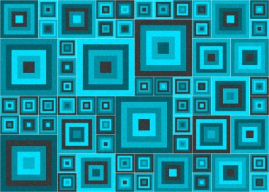 Soyut Geometrik Desen, üretken hesaplama sanatı çizimi  