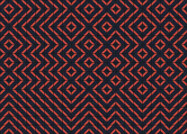 Abstrakt Färg Geometriska Tileable Mönster Generativ Beräknande Konst Illustration Design — Stock vektor