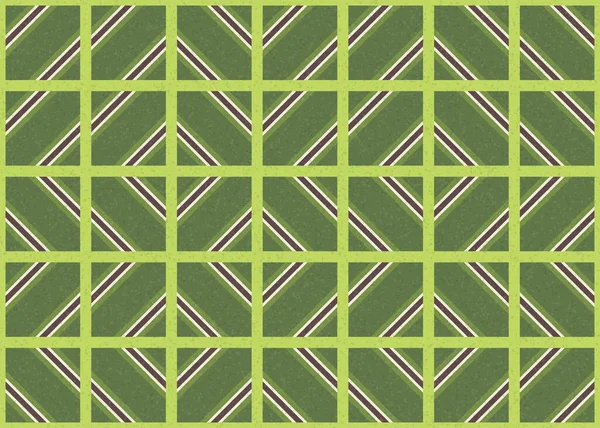 Abstract Color Geometric Tileable Pattern Generative Computational Art Illustration Elemento — Vetor de Stock