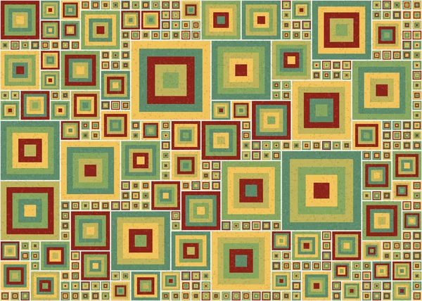 Abstrakt Färg Geometriska Tileable Mönster Generativ Beräknande Konst Illustration Design — Stock vektor