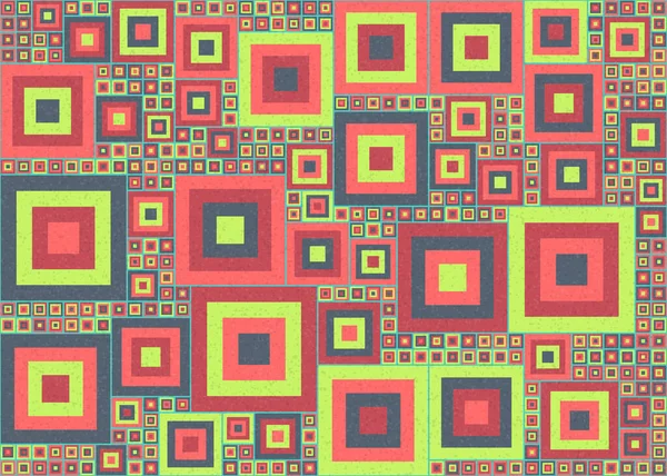 Abstracte Kleur Geometrisch Betegelbaar Patroon Generatieve Computationele Kunst Illustratie Design — Stockvector