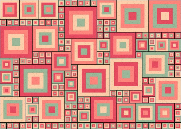 Abstraktní Barevné Geometrické Dlaždice Vzor Generativní Výpočetní Umění Ilustrace Design — Stockový vektor