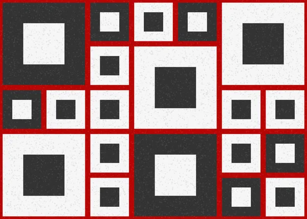 Abstract Color Geometric Tileable Pattern Generative Computational Art Illustration Elemento — Vetor de Stock