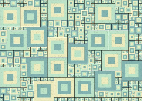 Abstract Color Geometric Tileable Pattern Generative Computational Art Illustration Design — Stock Vector