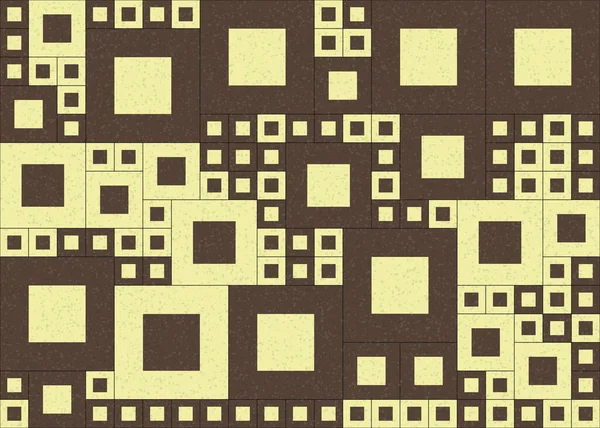 Abstrakt Geometrisk Mönster Generativ Beräkningskonst Vektorillustration — Stock vektor