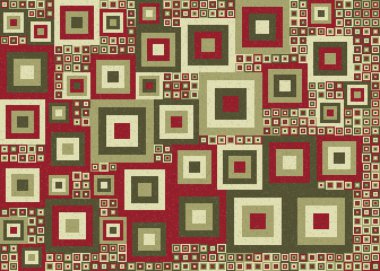 Soyut Geometrik Desen, üretken hesaplama sanatı çizimi  