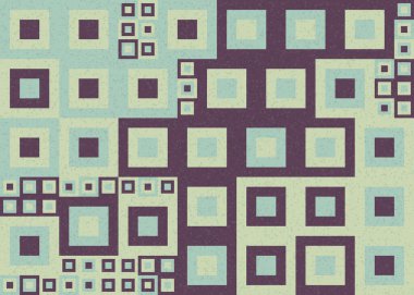 Soyut Geometrik Desen, üretken hesaplama sanatı çizimi  