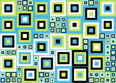 Soyut Geometrik Desen Üretken hesaplama sanatı, vektör illüstrasyonu