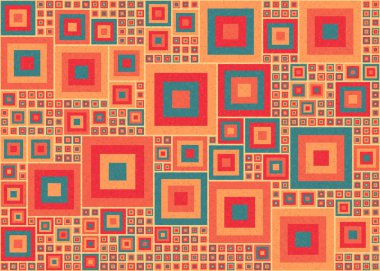 Soyut Geometrik Desen Üretken hesaplama sanatı, vektör illüstrasyonu