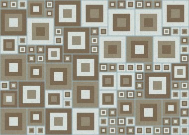 Soyut Geometrik Desen, üretken hesaplama sanatı çizimi  