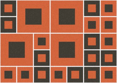 Soyut Geometrik Desen, üretken hesaplama sanatı çizimi  