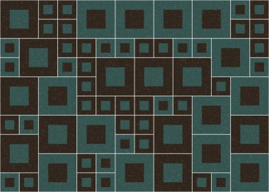 Soyut Geometrik Desen, üretken hesaplama sanatı çizimi  