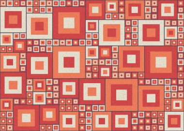 Soyut Geometrik Desen Üretken hesaplama sanatı, vektör illüstrasyonu