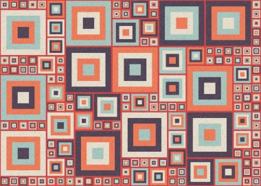 Soyut renk geometrik şekillendirilebilir kalıplı hesaplanabilir hesaplama sanatı illüstrasyonu, baskılar, web sayfaları, şablonlar, posterler ve arkaplan için tasarım ögesi 