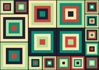 Soyut Geometrik Desen, üretken hesaplama sanatı, vektör illüstrasyonu  