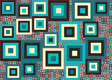 Soyut Geometrik Desen, hesaplama sanatı çizimi