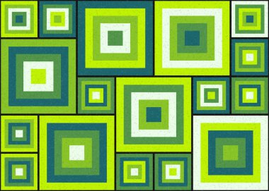 Soyut Geometrik Desen, üretken hesaplama sanatı çizimi  