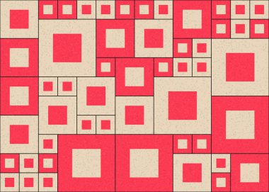 Soyut Geometrik Desen, üretken hesaplama sanatı çizimi  
