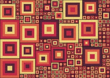 Soyut geometrik üretken hesaplama deseni, vektör illüstrasyonu