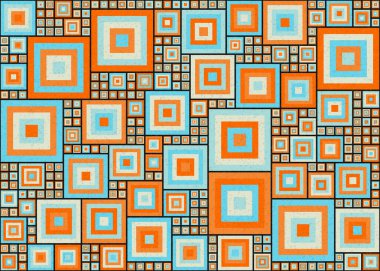 Soyut Geometrik Desen, hesaplama sanatı çizimi