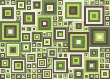 Soyut Geometrik Desen, üretken hesaplama sanatı çizimi  