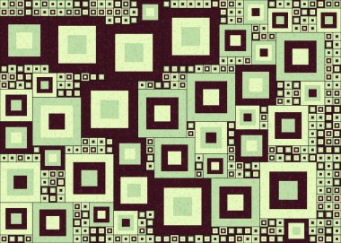 Soyut Geometrik Desen Üretken hesaplama sanatı, vektör illüstrasyonu