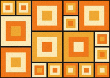 Soyut Geometrik Desen, üretken hesaplama sanatı çizimi  