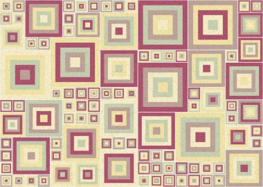 Soyut Geometrik Desen, üretken hesaplama sanatı, vektör illüstrasyonu  