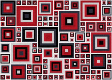 Soyut Geometrik Desen, üretken hesaplama sanatı çizimi  